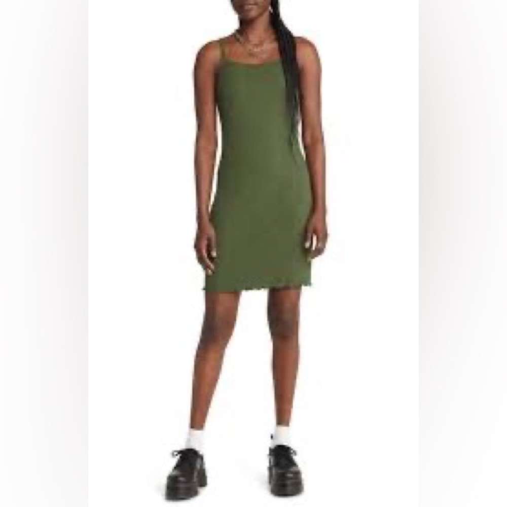 BP. Rib Minidress Forest Green Size Medium